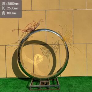 Stainless steel landscape sculpture A