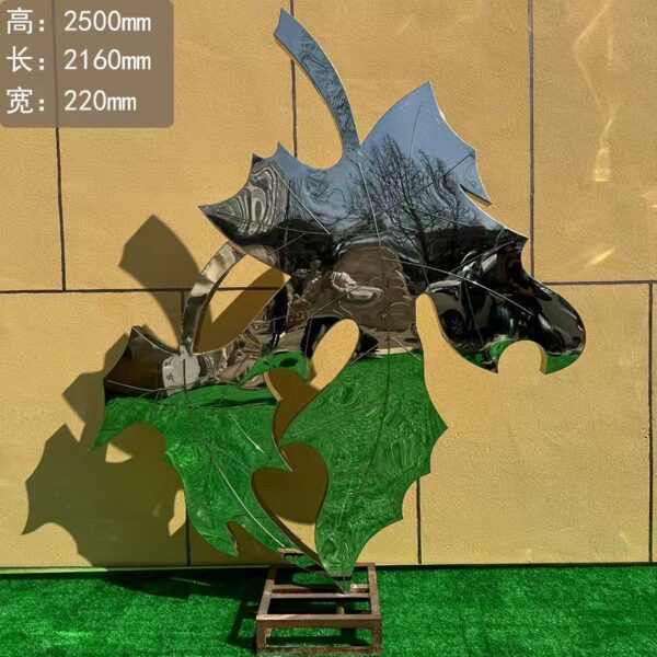 stainless steel landscape sculpture