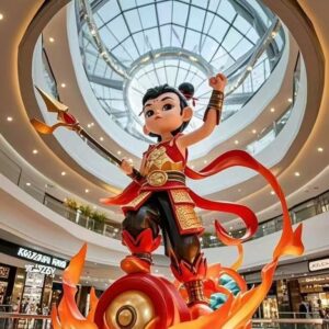Nezha sculpture